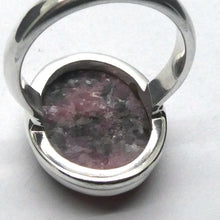 Load image into Gallery viewer, Rhodonite Ring | Deep Pink with Black Veins | Oval Cabochon | US Size 8 | AUS P1/2 | 925 Sterling Silver | Emotionally healing &amp; grounding | Crystal Heart Melbourne Australia est 1986
