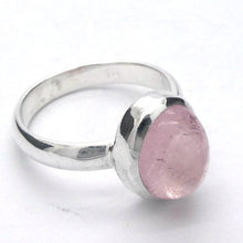 Load image into Gallery viewer, Morganite Ring | Oval  Cabochon | 925 Sterling Silver | Pink Beryl | US Size 6 | AUS L1/2 | Divine Love | Libra Stone | Crystal Heart Melbourne est 1986