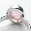 Morganite Ring | Oval  Cabochon | 925 Sterling Silver | Pink Beryl | US Size 6 | AUS L1/2 | Divine Love | Libra Stone | Crystal Heart Melbourne est 1986