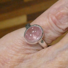 Load image into Gallery viewer, Morganite Ring | Oval  Cabochon | 925 Sterling Silver | Pink Beryl | US Size 6 | AUS L1/2 | Divine Love | Libra Stone | Crystal Heart Melbourne est 1986