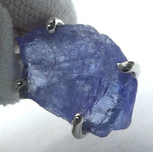 Load image into Gallery viewer, Tanzanite Pendant | Raw uncut Nugget | 925 Sterling Silver | Violet blue | Achieve your spiritual potential  | Genuine Gems at Crystal Heart Melbourne est 1986