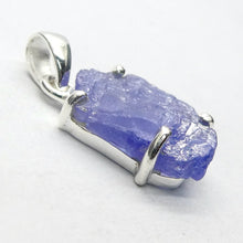 Load image into Gallery viewer, Tanzanite Pendant | Raw uncut Nugget | 925 Sterling Silver | Violet blue | Achieve your spiritual potential  | Genuine Gems at Crystal Heart Melbourne est 1986