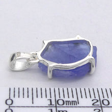 Load image into Gallery viewer, Tanzanite Pendant | Raw uncut Nugget | 925 Sterling Silver | Violet blue | Achieve your spiritual potential  | Genuine Gems at Crystal Heart Melbourne est 1986