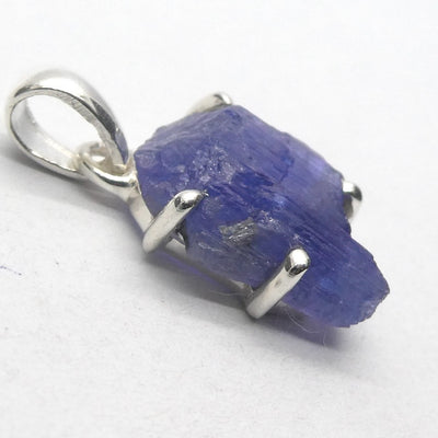 Tanzanite Pendant | Raw uncut Nugget | 925 Sterling Silver | Violet blue | Achieve your spiritual potential  | Genuine Gems at Crystal Heart Melbourne est 1986