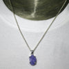 Tanzanite Pendant | Raw uncut Nugget | 925 Sterling Silver | Violet blue | Achieve your spiritual potential  | Genuine Gems at Crystal Heart Melbourne est 1986