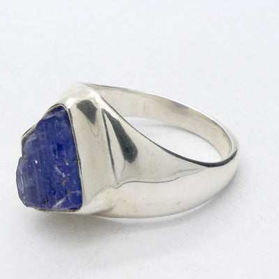 Tanzanite Ring | Raw uncut Nugget | 925 Sterling Silver | Violet blue | Spiritual Evolution | US Size 8.5 | AUS Size Q1/2 | Genuine Gems at Crystal Heart Melbourne est 1986