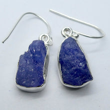 Load image into Gallery viewer, Tanzanite Earring | Raw uncut Nuggets | 925 Sterling Silver | Purple blue | Reach the Peak of Spiritual Evolution | Genuine Gems at Crystal Heart Melbourne est 1986