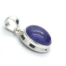 Load image into Gallery viewer, Tanzanite Pendant | Dainty Oval Cabachon | 925 Sterling Silver | Violet blue | Achieve your spiritual potential  | Genuine Gems at Crystal Heart Melbourne est 1986