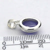 Tanzanite Pendant | Dainty Oval Cabachon | 925 Sterling Silver | Violet blue | Achieve your spiritual potential  | Genuine Gems at Crystal Heart Melbourne est 1986