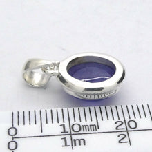 Load image into Gallery viewer, Tanzanite Pendant | Dainty Oval Cabachon | 925 Sterling Silver | Violet blue | Achieve your spiritual potential  | Genuine Gems at Crystal Heart Melbourne est 1986