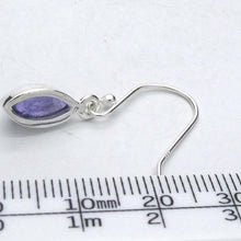 Load image into Gallery viewer, Tanzanite Earring | Dainty Marquis Cabs | 925 Sterling Silver | Purple blue | Reach the Peak of Spiritual Evolution | Genuine Gems at Crystal Heart Melbourne est 1986