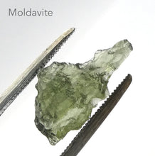 Load image into Gallery viewer, Moldavite Specimen | Raw Natural Nugget | Green Obsidian | Chechya | Intense Transformation | Scorpio | Genuine Gems Crystal Heart Melbourne Australia est 1986