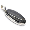 Nuummite Pendant | 925 Sterling Silver | Oval Cabochon | Black with Golden Flecks | Soul Retrieval | Clear emotional entanglements | Genuine Gemstones from Crystal Heart Melbourne Australia since 1986 | nuumite | nummite
