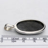 Nuummite Pendant | 925 Sterling Silver | Oval Cabochon | Black with Golden Flecks | Soul Retrieval | Clear emotional entanglements | Genuine Gemstones from Crystal Heart Melbourne Australia since 1986 | nuumite | nummite