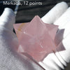 Merkaba |  Rose Quartz | 12 points | Heart Connection | Ascension so Higher Dimensions | Genuine Gems from Crystal Heart Melbourne Australia since 1986