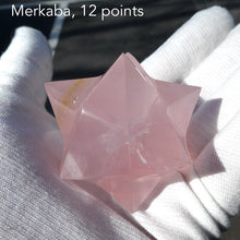 Load image into Gallery viewer, Merkaba |  Rose Quartz | 12 points | Heart Connection | Ascension so Higher Dimensions | Genuine Gems from Crystal Heart Melbourne Australia since 1986