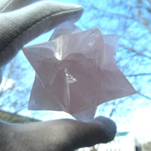 Load image into Gallery viewer, Merkaba |  Rose Quartz | 12 points | Heart Connection | Ascension so Higher Dimensions | Genuine Gems from Crystal Heart Melbourne Australia since 1986