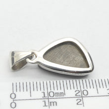 Load image into Gallery viewer, Ammolite Pendant | Freeform Cabochon | Bright Green and Golden Orange Flash | Dragon Scale | 925 Sterling Silver | Opalised Fossil Ammonite | Canadian Gemstone | Genuine Gems from Crystal Heart Melbourne Australia since 1986