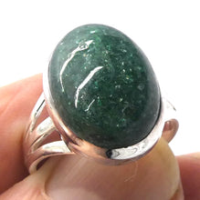 Load image into Gallery viewer, Green Aventurine Ring | 925 Sterling Silver | US Size 8 | AUS Size P1/2 | All Round Healer | Plexus &amp; Physical Heart | Genuine Gems Crystal Heart Melbourne Australia  1986