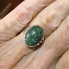 Green Aventurine Ring | 925 Sterling Silver | US Size 8 | AUS Size P1/2 | All Round Healer | Plexus & Physical Heart | Genuine Gems Crystal Heart Melbourne Australia  1986