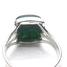 Load image into Gallery viewer, Green Aventurine Ring | 925 Sterling Silver | US Size 9 | AUS Size R1/2 | All Round Healer | Plexus &amp; Physical Heart | Genuine Gems Crystal Heart Melbourne Australia  1986