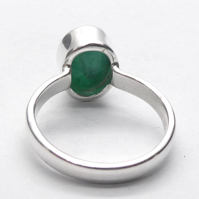 Matrix Emerald Ring | 925 Sterling Silver | Wisdom of the Heart | US Ring Size 7.5 | AUS Ring Size O1/2 | Genuine gems Crystal Heart Melbourne Australia est 1986