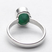 Load image into Gallery viewer, Matrix Emerald Ring | 925 Sterling Silver | Wisdom of the Heart | US Ring Size 7.5 | AUS Ring Size O1/2 | Genuine gems Crystal Heart Melbourne Australia est 1986