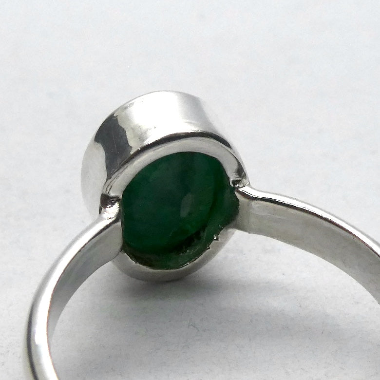 Matrix Emerald Ring | 925 Sterling Silver | Wisdom of the Heart | US Ring Size 8 | AUS Ring Size P1/2 | Genuine gems Crystal Heart Melbourne Australia est 1986