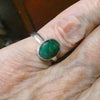 Matrix Emerald Ring | 925 Sterling Silver | Wisdom of the Heart | US Ring Size 5.75 | AUS Ring Size N | Genuine gems Crystal Heart Melbourne Australia est 1986