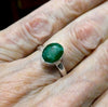 Matrix Emerald Ring | 925 Sterling Silver | Wisdom of the Heart | US Ring Size 8 | AUS Ring Size P1/2 | Genuine gems Crystal Heart Melbourne Australia est 1986