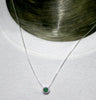 Dainty Genuine Emerald Necklace | 925 Sterling Silver | Creative Joy | Wisdom of the Heart | Genuine gems from Crystal Heart Melbourne Australia since 1986