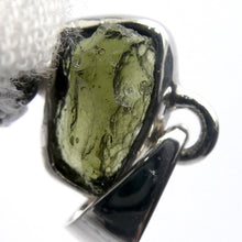 Load image into Gallery viewer, Moldavite over Nickel Iron Meteorite Pendant | Campo de Cielo | Chechia | 925 Sterling Silver | Space | Universal tConnection | Melbourne Australia since 1986