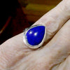 Lapis Lazuli Ring | Teardrop Cabochon | Sterling Silver | Meditation | Inner Truth | US Size 7 | AUS N1/2 | Genuine Gems | Crystal Heart Melbourne Est 1986