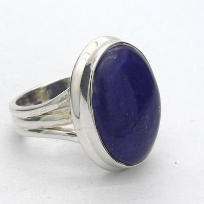 Lapis Lazuli Ring | Teardrop Cabochon | Sterling Silver | Meditation | Inner Truth | US Size 7 | AUS N1/2 | Genuine Gems | Crystal Heart Melbourne Est 1986