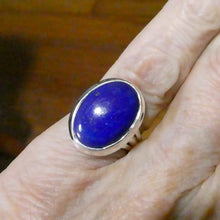 Load image into Gallery viewer, Lapis Lazuli Ring | Teardrop Cabochon | Sterling Silver | Meditation | Inner Truth | US Size 7 | AUS N1/2 | Genuine Gems | Crystal Heart Melbourne Est 1986