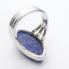 Load image into Gallery viewer, Lapis Lazuli Ring | Marquis Cabochon | Sterling Silver | Meditation | Inner Truth | US Size 9 | AUS R1/2 | Genuine Gems | Crystal Heart Melbourne Est 1986