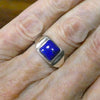 Lapis Lazuli Ring | Marquis Cabochon | Sterling Silver | Meditation | Inner Truth | US Size 8 | AUS P1/2 | Genuine Gems | Crystal Heart Melbourne Est 1986