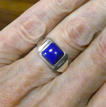 Load image into Gallery viewer, Lapis Lazuli Ring | Marquis Cabochon | Sterling Silver | Meditation | Inner Truth | US Size 8 | AUS P1/2 | Genuine Gems | Crystal Heart Melbourne Est 1986