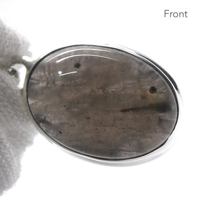 Agni Manitite Pendant | Cabochon | Polished top but Raw Below | 925 Sterling Silver | Open back | Genuine Gems from Crystal Heart Melbourne since 1986