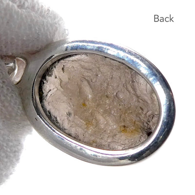 Agni Manitite Pendant | Cabochon | Polished top but Raw Below | 925 Sterling Silver | Open back | Genuine Gems from Crystal Heart Melbourne since 1986