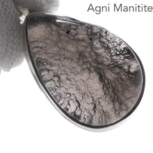 Load image into Gallery viewer, Agni Manitite Pendant | Cabochon | Polished top but Raw Below | 925 Sterling Silver | Open back | Genuine Gems from Crystal Heart Melbourne since 1986