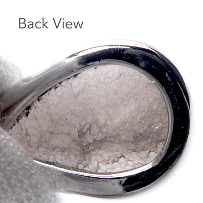 Agni Manitite Pendant | Cabochon | Polished top but Raw Below | 925 Sterling Silver | Open back | Genuine Gems from Crystal Heart Melbourne since 1986