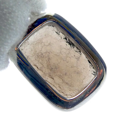 Agni Manitite Pendant | Cabochon | Polished top but Raw Below | 925 Sterling Silver | Open back | Genuine Gems from Crystal Heart Melbourne since 1986