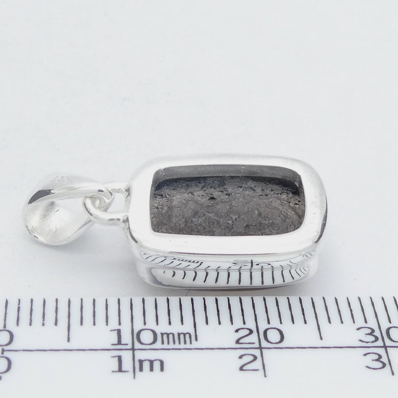 Agni Manitite Pendant | Cabochon | Polished top but Raw Below | 925 Sterling Silver | Open back | Genuine Gems from Crystal Heart Melbourne since 1986