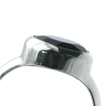Load image into Gallery viewer, Red Violet Tourmaline Ring | Round Faceted | Rubellite | 925 Silver | US Size 7.5 | AUS Size O1/2 | Virgo Gemini Libra Taurus | Genuine Gems at Crystal Heart Melbourne est 1986
