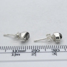 Load image into Gallery viewer, Herkimer Diamond Stud Earrings, Bezel Set, 925 Sterling Silver