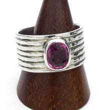 Load image into Gallery viewer, Tourmaline Ring, Pink Rubellite, Faceted Oval, 925 Sterling Silver, p2