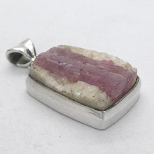 Load image into Gallery viewer, Rubellite Tourmaline Pendant | Pink Crystals in Milky Quartz | 925 Silver | Bezel Set Open Back | Love &amp; Compassion | Genuine Gems Crystal Heart Melbourne 1986 