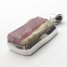 Load image into Gallery viewer, Rubellite Tourmaline Pendant | Pink Crystals in Milky Quartz | 925 Silver | Bezel Set Open Back | Love &amp; Compassion | Genuine Gems Crystal Heart Melbourne 1986 