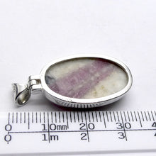Load image into Gallery viewer, Rubellite Tourmaline Pendant | Pink Crystals in Milky Quartz | 925 Silver | Bezel Set Open Back | Love &amp; Compassion | Genuine Gems Crystal Heart Melbourne 1986 